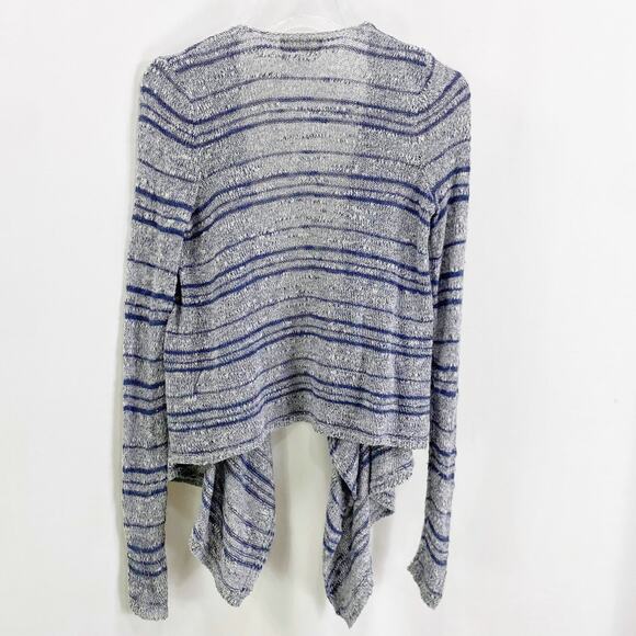 HOLLISTER Blue White Open Front Cardigan - Picture 5 of 10